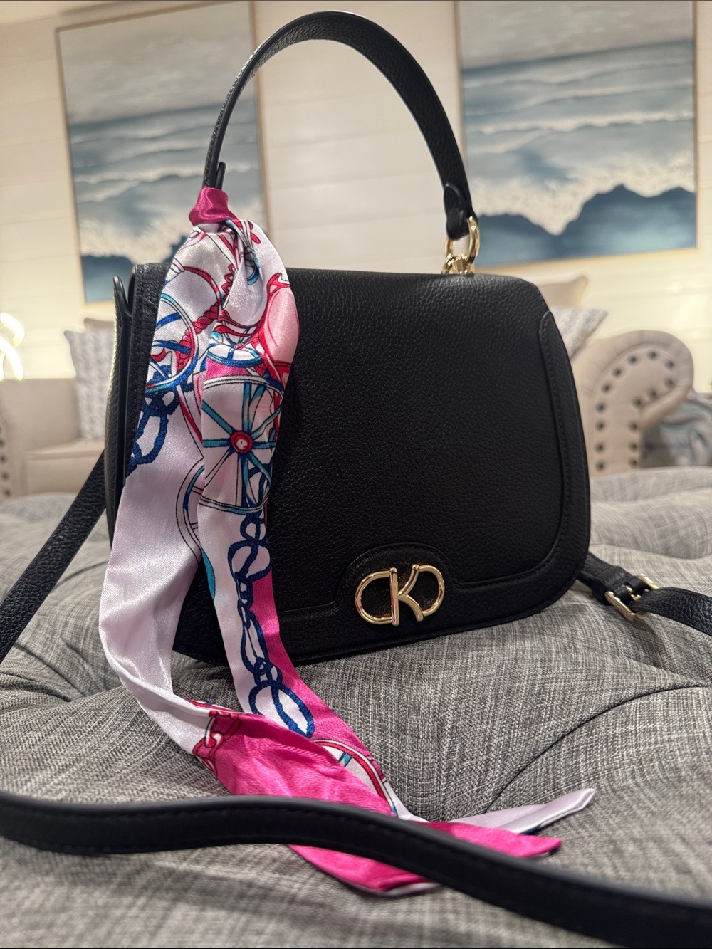 Kate Spade Bag Kyla Top Handle Pebbled Leather Crossbody EUC - Picture 3 of 17
